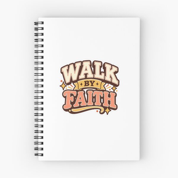 Item preview, Walk By Faith – Retro Collegiate Christian Design | Vintage Faith Sticker designed and sold by Grace & Glory Co.