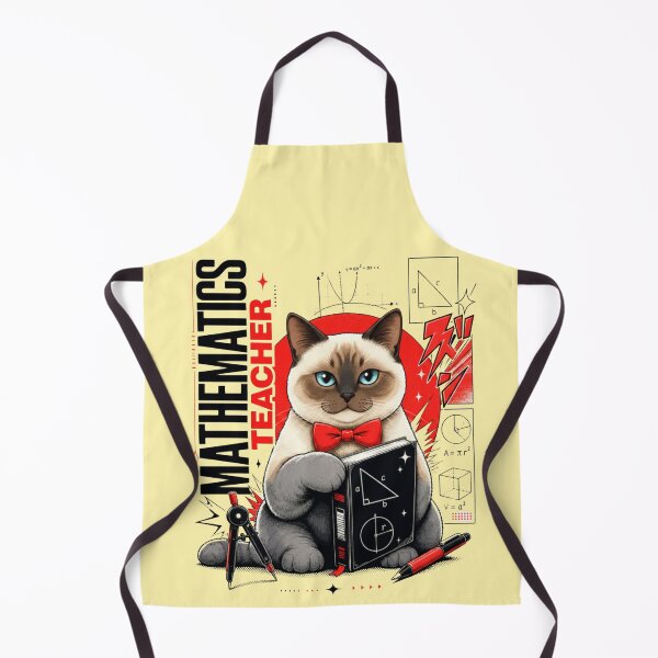 Item preview, Copy of Copy of Mathematics Teacher Siamese Cat Geometry Calculus Manga Graphic T-Shirt | Funny Math Professor Cat STEM Teacher Gift designed and sold by illeN-Art-World.