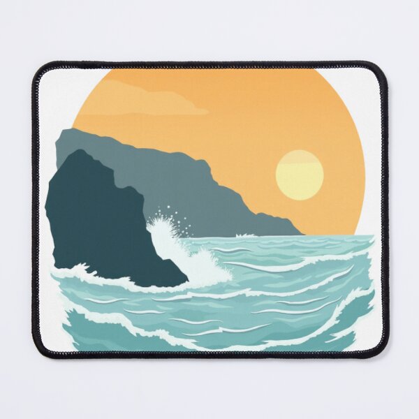 Item preview, Cantabrian Coast Wild Waves — Basque Coast Sunset designed and sold by DONOSTIADESIGN.