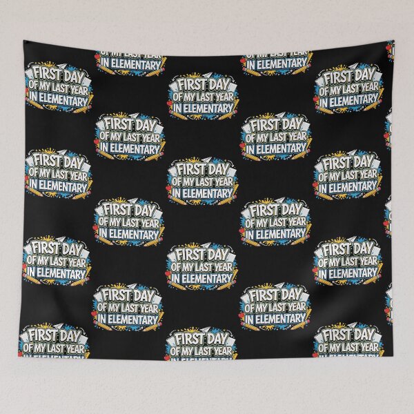 Item preview, First Day of My Last Year in Elementary Back to School designed and sold by Redgiant87x.