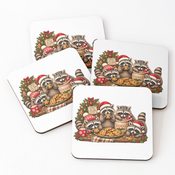 Item preview, Santa We Have Explaining To Do Funny Christmas Raccoon T-Shirt designed and sold by ARTwy.