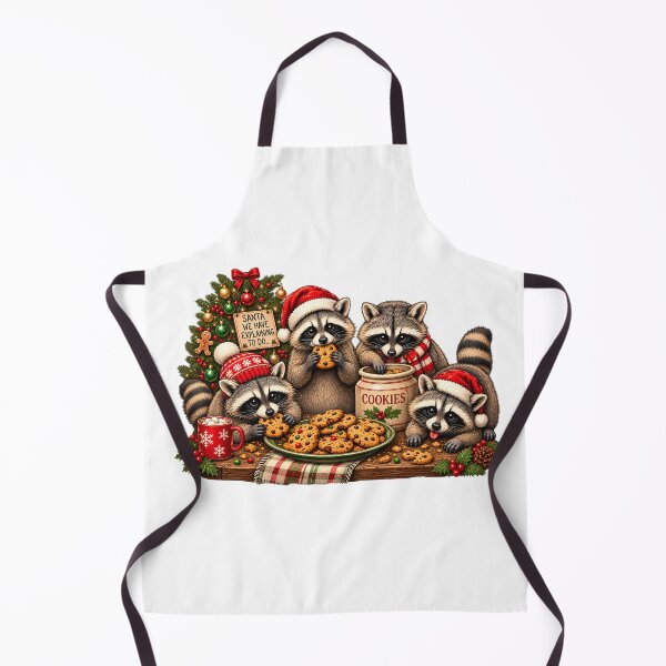 Item preview, Santa We Have Explaining To Do Funny Christmas Raccoon T-Shirt designed and sold by ARTwy.