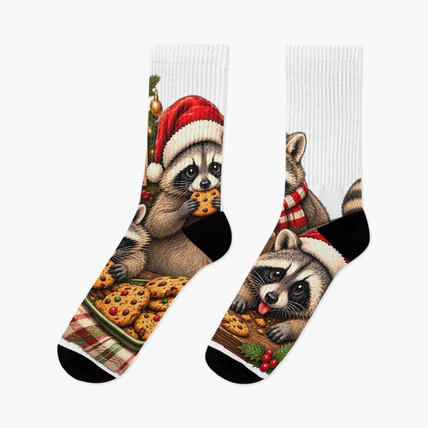 Item preview, Santa We Have Explaining To Do Funny Christmas Raccoon T-Shirt designed and sold by ARTwy.