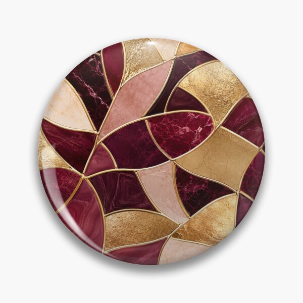 Item preview, Burgundy & Gold Mosaic Phone Case – Luxury Elegant Abstract Design designed and sold by Nara8.