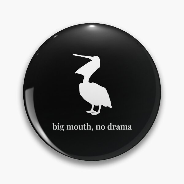 Item preview, Big Mouth, No Drama – Minimalist Pelican Silhouette designed and sold by Soulink-Studio.