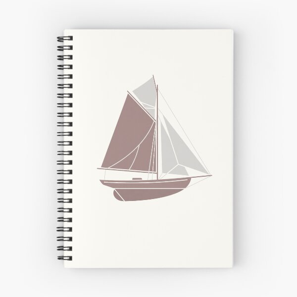 Item preview, Minimalist Sailboat Vintage Boat Neutral Coastal Illustration designed and sold by KiwiRider.