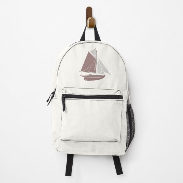 Item preview, Minimalist Sailboat Vintage Boat Neutral Coastal Illustration designed and sold by KiwiRider.