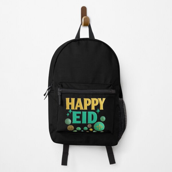 Item preview, "Happy Eid" 3D Gold & Teal Contemporary Celebration (V.2) designed and sold by D-Islamic.