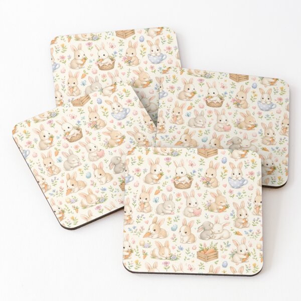 Item preview, Pastel Bunny Garden Easter designed and sold by Side Quest Co..