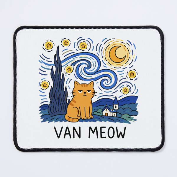 Item preview, Van Meow Funny Cat Art designed and sold by MonkiFlipp.