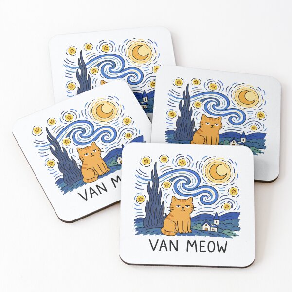 Item preview, Van Meow Funny Cat Art designed and sold by MonkiFlipp.