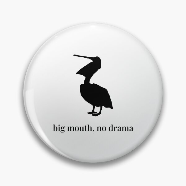 Item preview, Copy of Big Mouth, No Drama – Minimalist Pelican Silhouette designed and sold by Soulink-Studio.