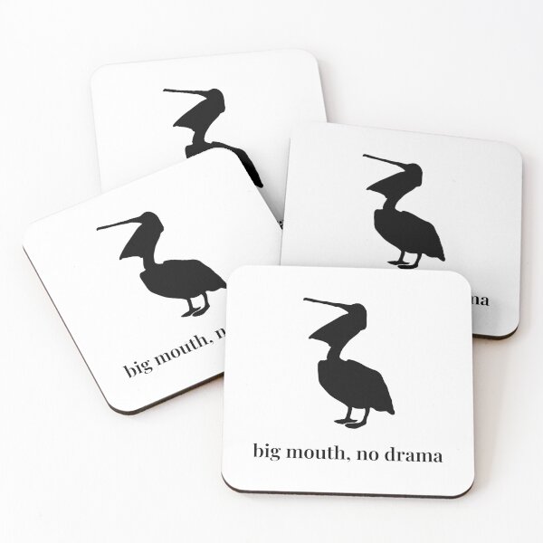 Item preview, Copy of Big Mouth, No Drama – Minimalist Pelican Silhouette designed and sold by Soulink-Studio.