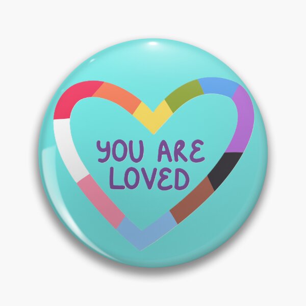 Item preview, You Are Loved Pride Heart – Inclusive Rainbow Flag Colors Design designed and sold by BuckaBaby.