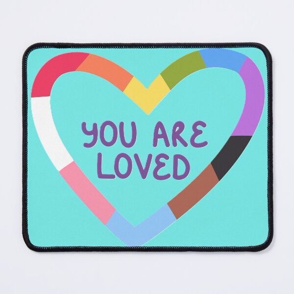 Item preview, You Are Loved Pride Heart – Inclusive Rainbow Flag Colors Design designed and sold by BuckaBaby.