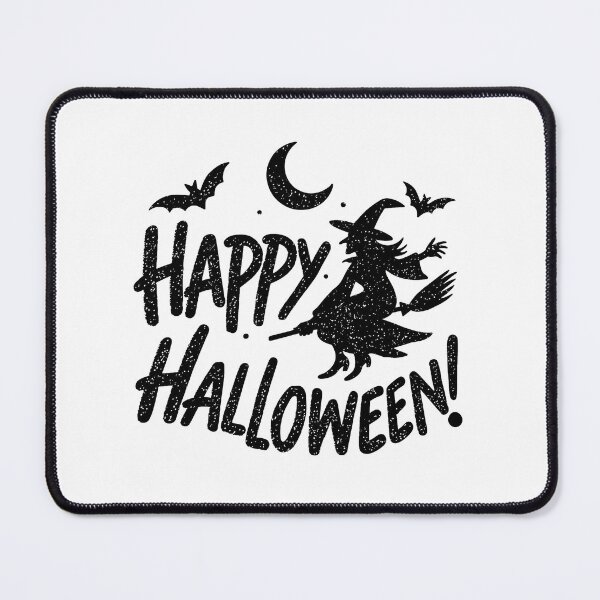 Item preview, Happy Halloween Witch & Bats Halloween Graphic designed and sold by Ramona-Gliga.