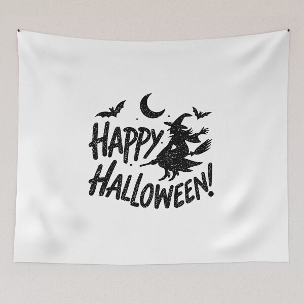 Item preview, Happy Halloween Witch & Bats Halloween Graphic designed and sold by Ramona-Gliga.