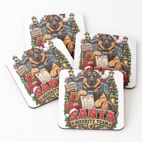 Item preview, Santa Security Team No Entry Without Treats German Shepherd Christmas Shirt designed and sold by KnrNazimTHRE4DS.