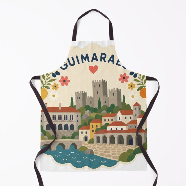 Item preview, Guimaraes Portugal Travel Souvenir Modern Folk Art designed and sold by VisualArtsOasis.
