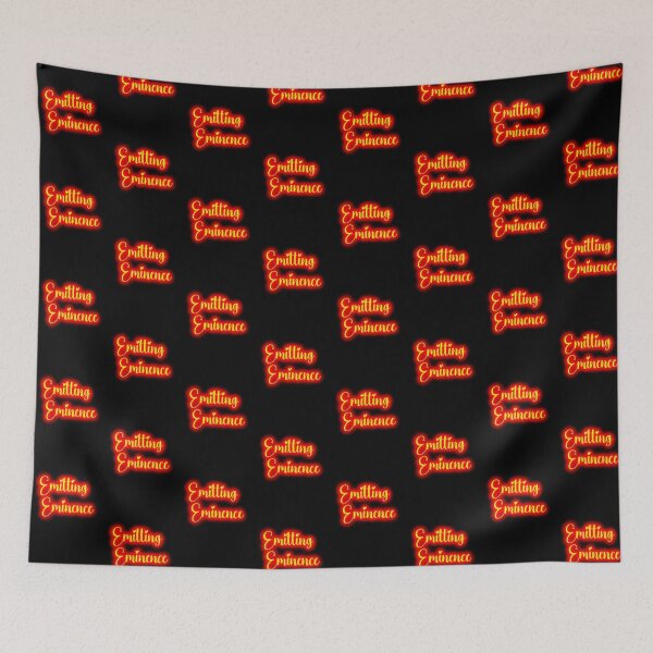 Item preview, Emitting Eminence - Glowing Neon Red & Yellow Cursive Graphic designed and sold by Emit Eminence.