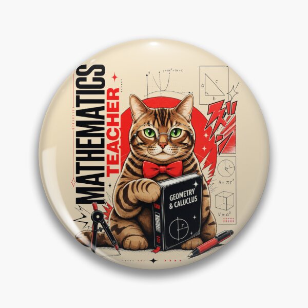 Item preview, Mathematics Teacher  Cat Geometry Calculus Manga Graphic T-Shirt | Funny Math Professor Cat STEM Teacher Gift designed and sold by illeN-Art-World.