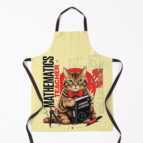 Item preview, Mathematics Teacher Cat Geometry Calculus Manga Graphic T-Shirt | Funny Math Professor Cat STEM Teacher Gift designed and sold by illeN-Art-World.