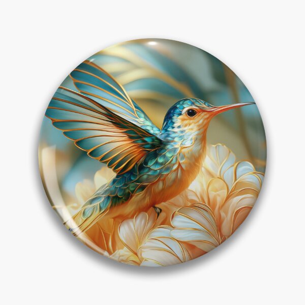 Item preview, Hummingbird and Flowers Botanical Art designed and sold by MargaretWiktor.