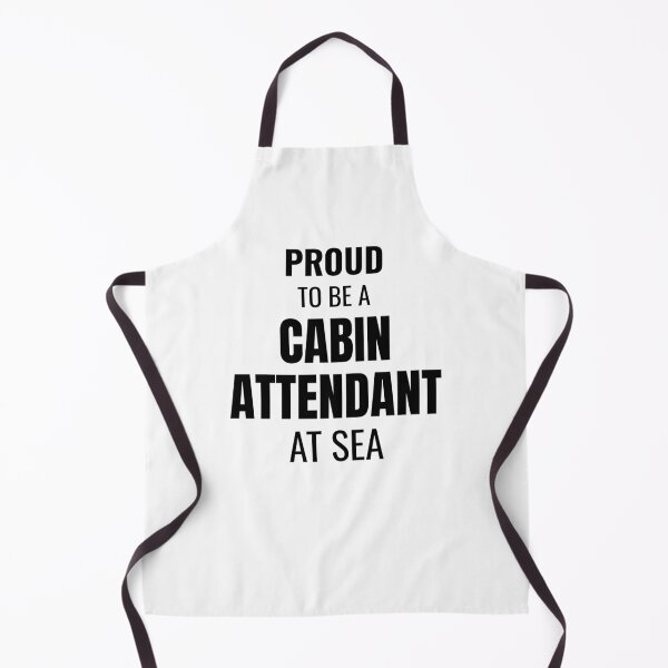 Item preview, Proud to be a Cabin Attendant at Sea (Black) designed and sold by ShipCrewNation.