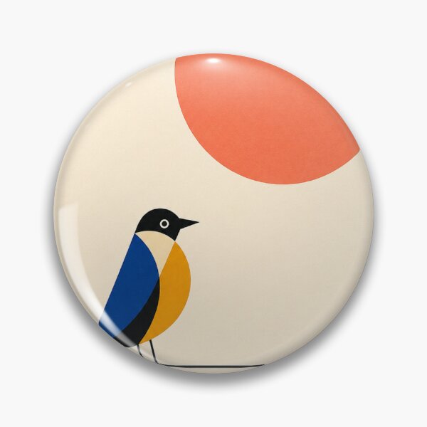 Item preview, The Pause – Mid-Century Modern Bird Art designed and sold by Filora Atelier | Bird Art.