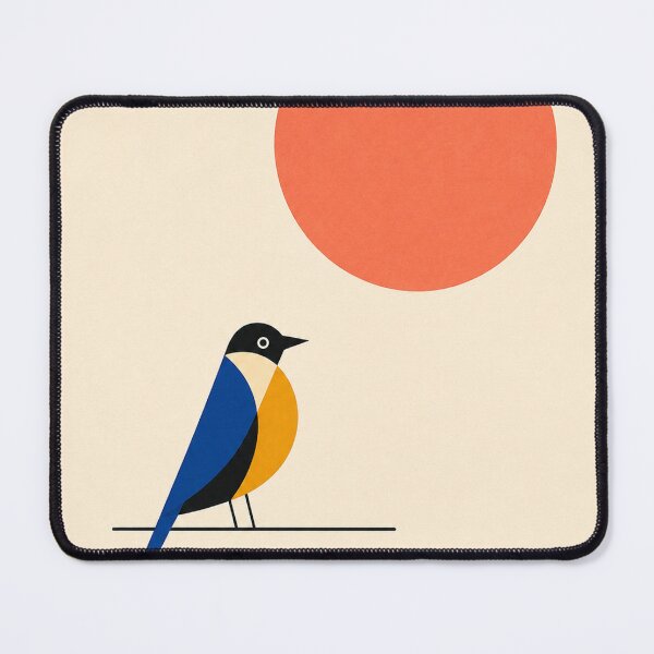 Item preview, The Pause – Mid-Century Modern Bird Art designed and sold by Filora Atelier | Bird Art.