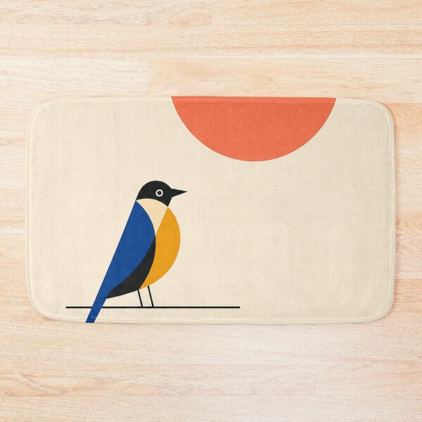 Item preview, The Pause – Mid-Century Modern Bird Art designed and sold by Filora Atelier | Bird Art.