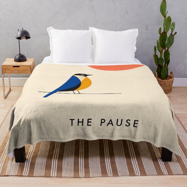 Item preview, The Pause – Mid-Century Modern Bird Art designed and sold by Filora Atelier | Bird Art.