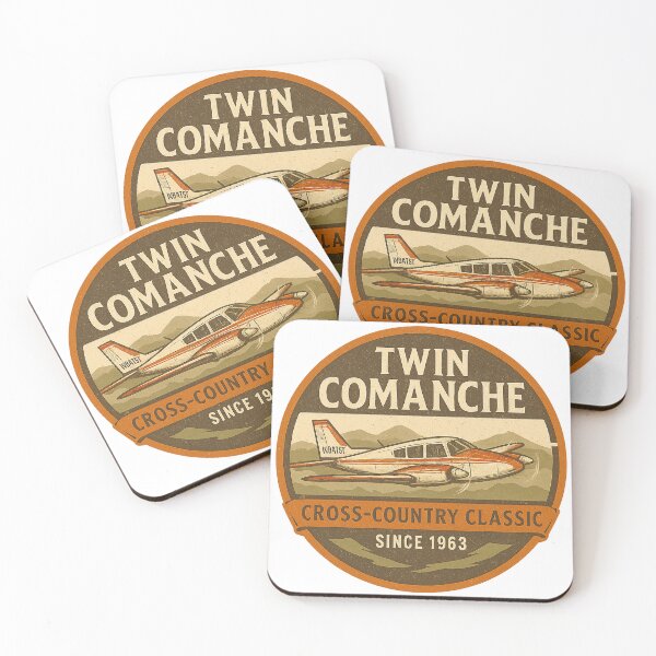 Item preview, Twin Comanche PA30 Vintage Airplane Aviation Badge designed and sold by CityMerch4.