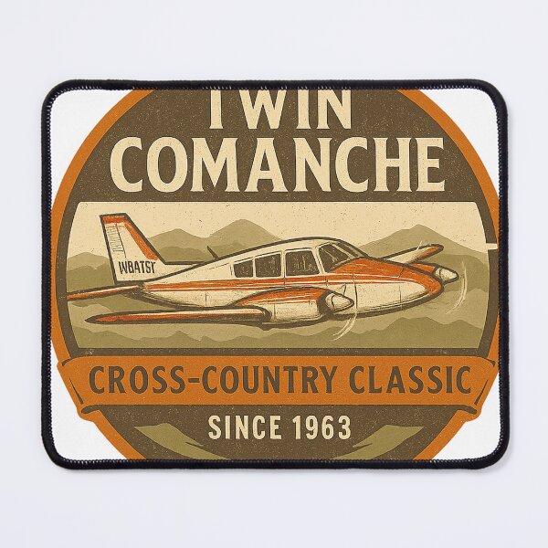 Item preview, Twin Comanche PA30 Vintage Airplane Aviation Badge designed and sold by CityMerch4.