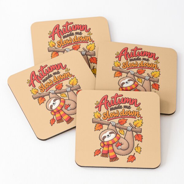 Item preview, Autumn Made Me Slow Down – Cute Sloth Fall Humor designed and sold by RosalesArts.
