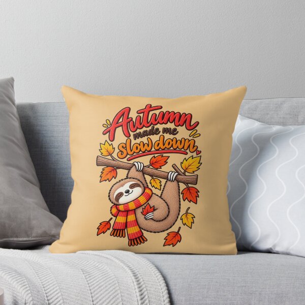 Item preview, Autumn Made Me Slow Down – Cute Sloth Fall Humor designed and sold by RosalesArts.