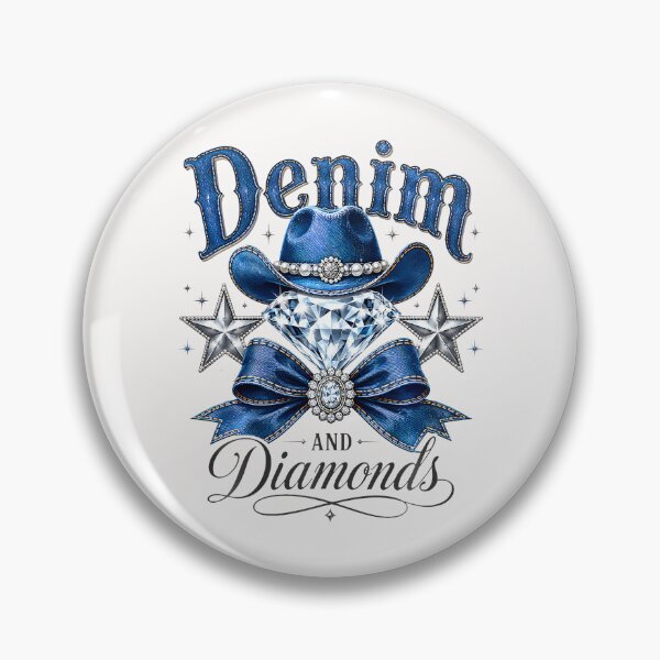 Item preview, Denim And Diamonds Bow Western Cowgirl Ladies  designed and sold by JamesCrArt.