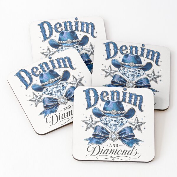 Item preview, Denim And Diamonds Bow Western Cowgirl Ladies designed and sold by JamesCrArt.