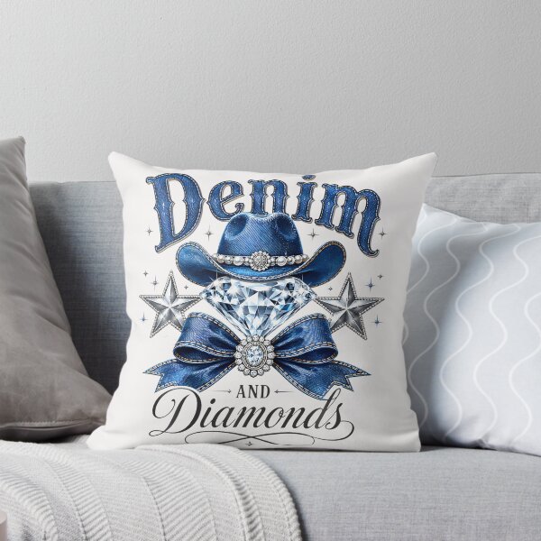 Item preview, Denim And Diamonds Bow Western Cowgirl Ladies  designed and sold by JamesCrArt.