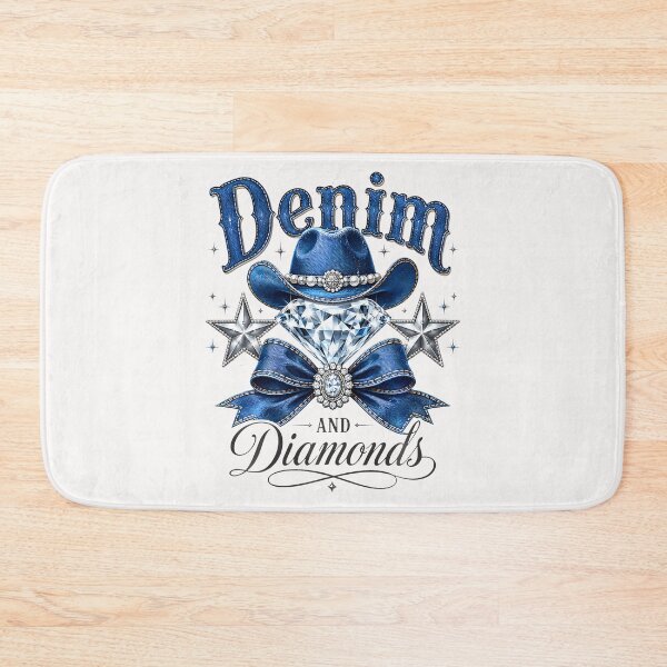 Item preview, Denim And Diamonds Bow Western Cowgirl Ladies  designed and sold by JamesCrArt.