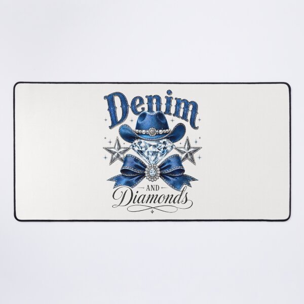 Item preview, Denim And Diamonds Bow Western Cowgirl Ladies designed and sold by JamesCrArt.