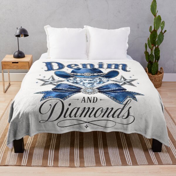 Item preview, Denim And Diamonds Bow Western Cowgirl Ladies designed and sold by JamesCrArt.