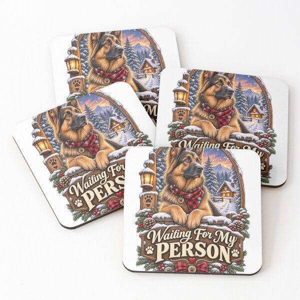 Item preview, Waiting For My Person German Shepherd Christmas Shirt Winter Dog Shirt designed and sold by KnrNazimTHRE4DS.