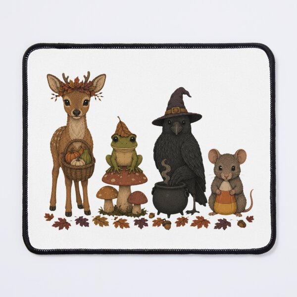 Item preview, Cute Woodland Forest Critters Halloween Costume Row designed and sold by ElcastDesigns.
