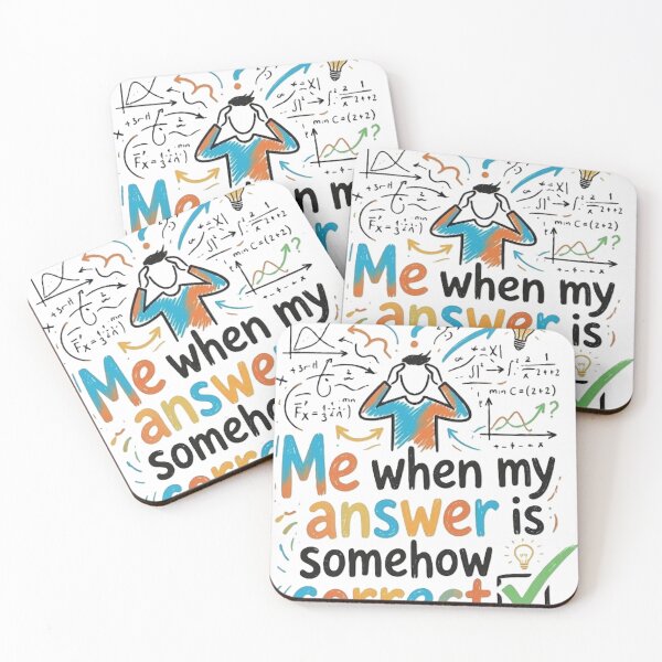 Item preview, Me When My Answer Is Somehow Correct – Funny Math & Science Student Meme designed and sold by Mido-artister.