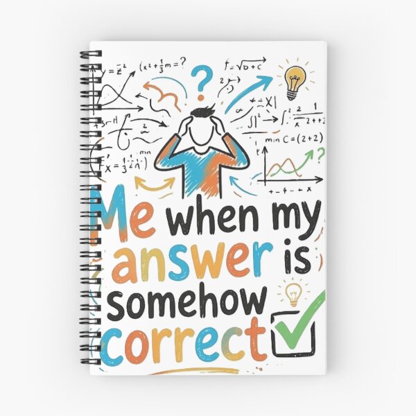 Item preview, Me When My Answer Is Somehow Correct – Funny Math & Science Student Meme designed and sold by Mido-artister.
