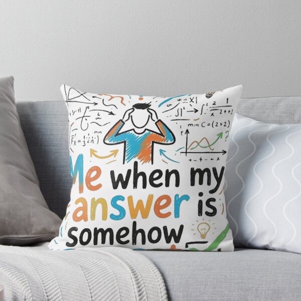 Item preview, Me When My Answer Is Somehow Correct – Funny Math & Science Student Meme designed and sold by Mido-artister.
