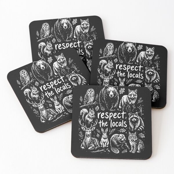 Item preview, Nature Lover Respect The Locals Forest Wildlife designed and sold by JamesCrArt.
