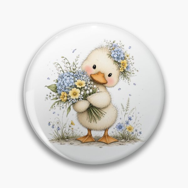 Item preview, Cute Floral Duck designed and sold by PetalGarden.