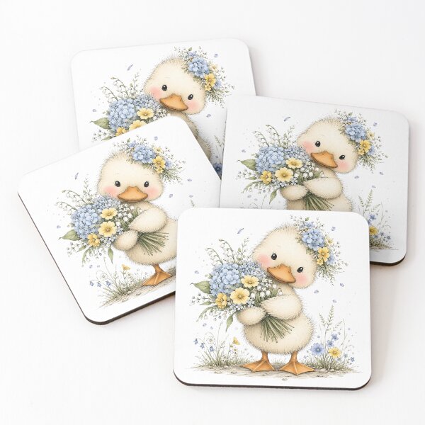 Item preview, Cute Floral Duck designed and sold by PetalGarden.